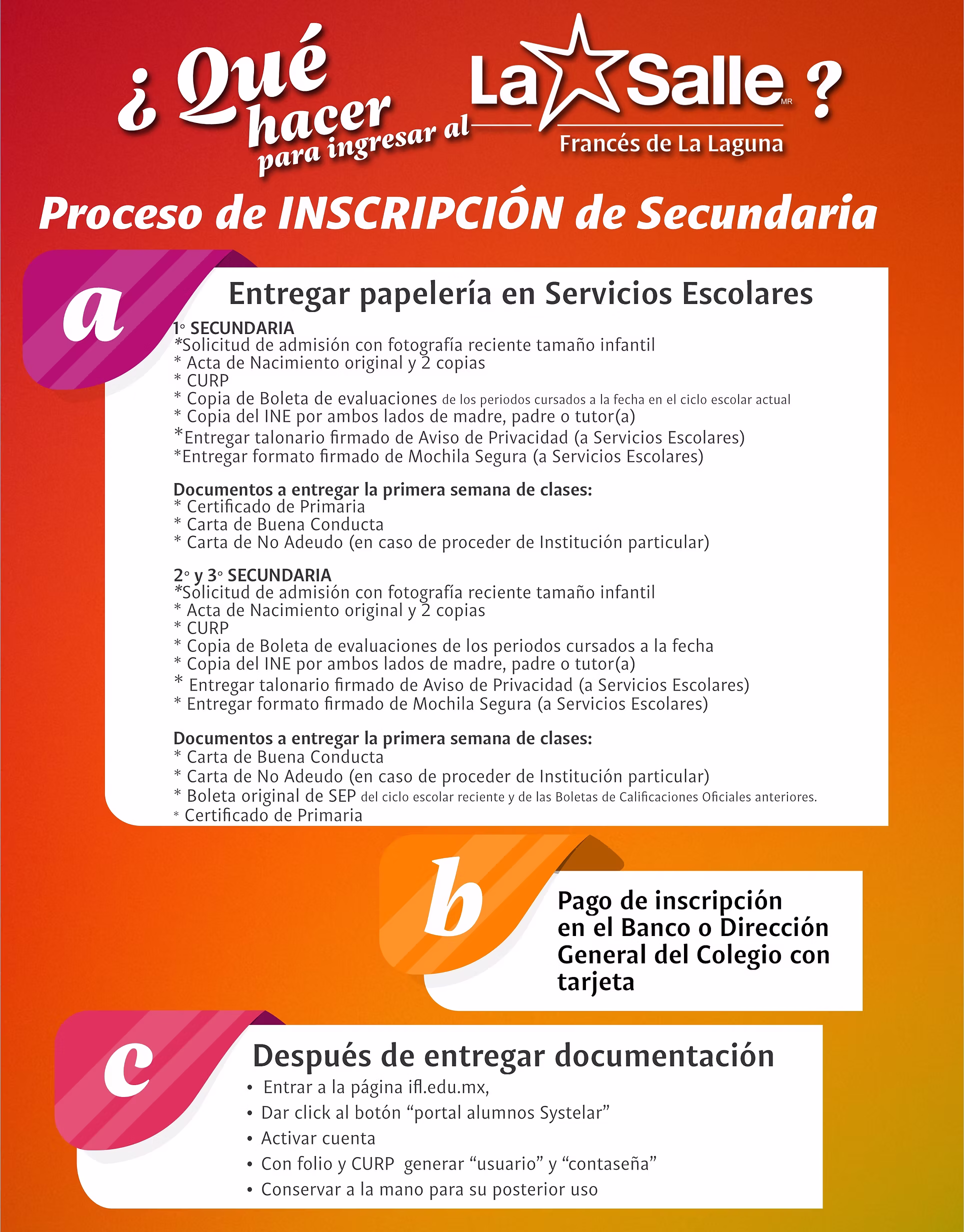 Inscripciones Secundaria